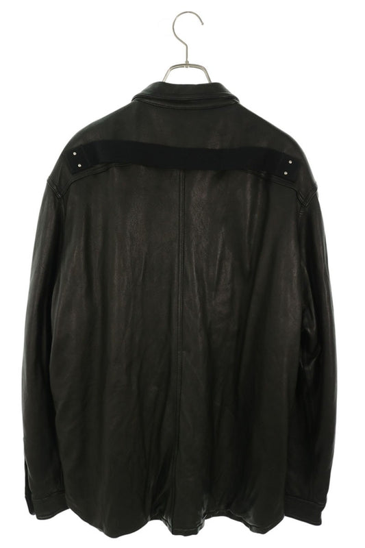 Rick Owens RU02C7729-LNV Padded Outershirt Black Shirt Size 56
