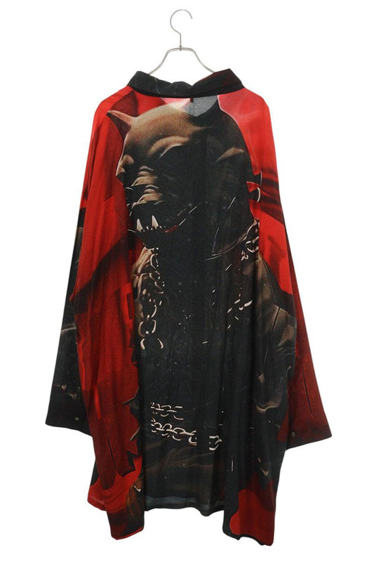KIDILL Black Oversized Cupro Long Sleeve Shirt Size FREE