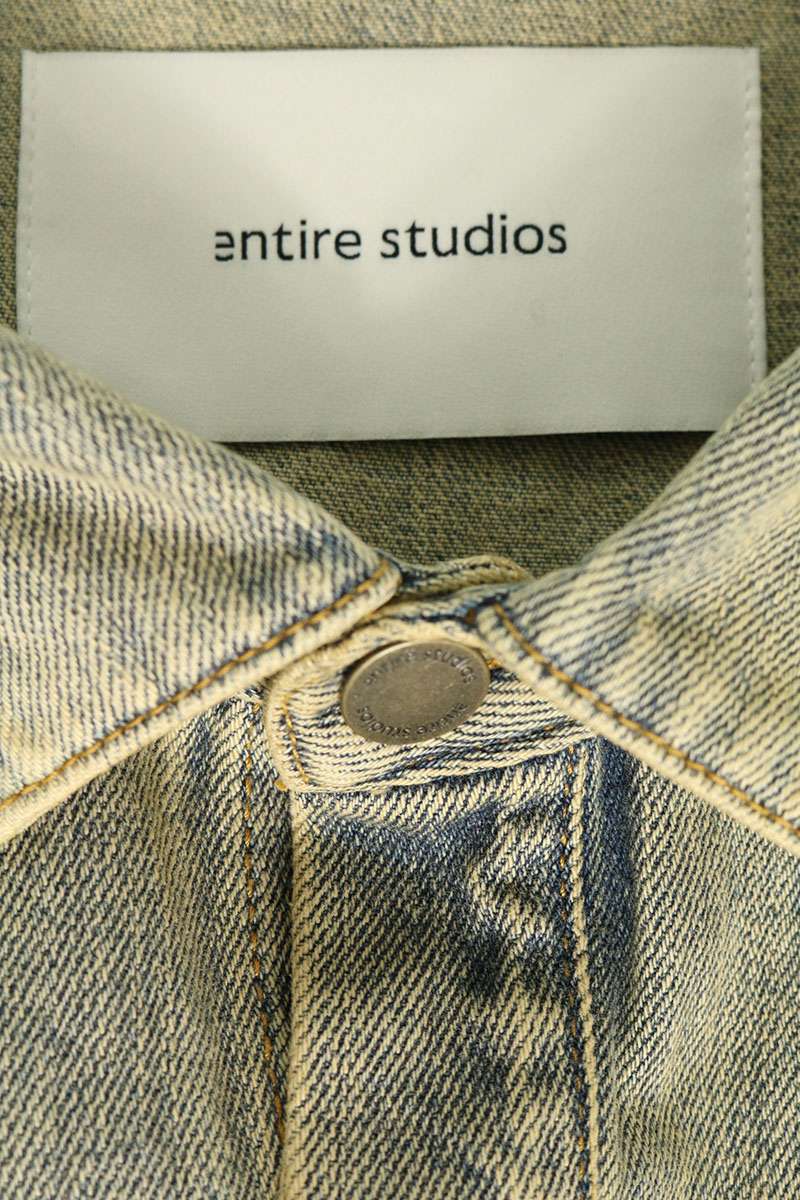 entire studios Herculean Denim Long Sleeve Shirt Indigo Size M