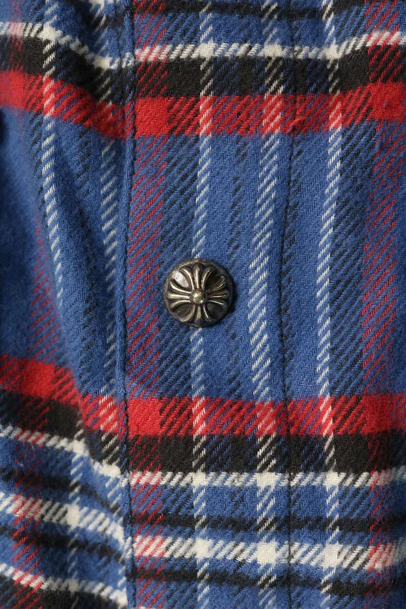 Chrome Hearts WORK DOG Cross Button Shirt Multi Size S