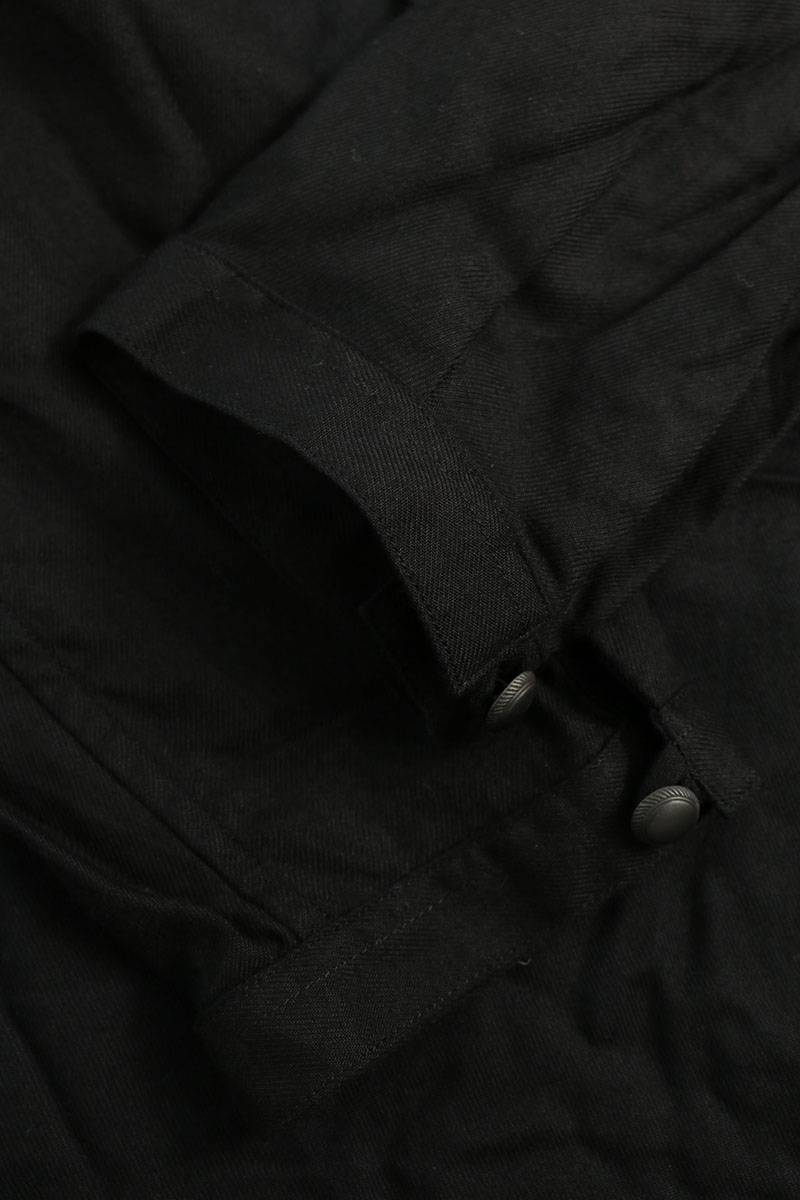 SAINT LAURENT PARIS Black Stand Pullover Shirt Size 36