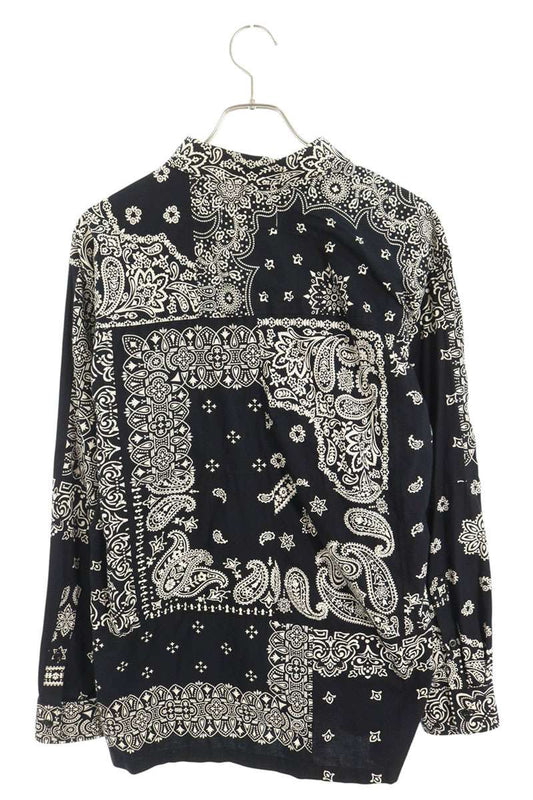 MIYAGIHIDETAKA Bandana Reconstructed Long Sleeve Shirt Multi Size 2