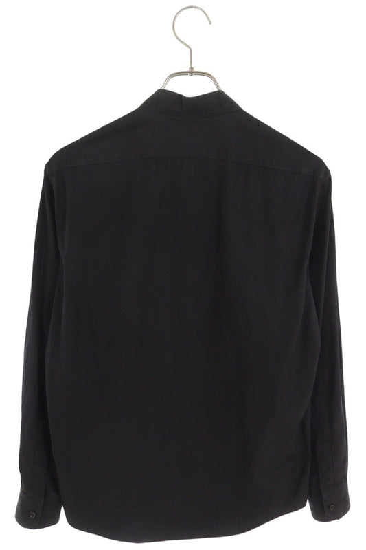 CELINE 19SS Cotton Stand Collar Long Shirt Black Size 38