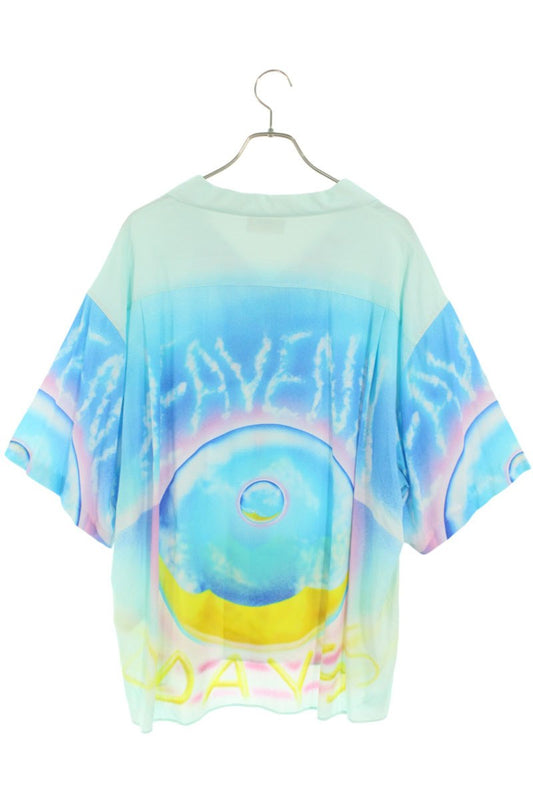 CELINE Multicolor Rayon Short Sleeve Shirt Size XXS