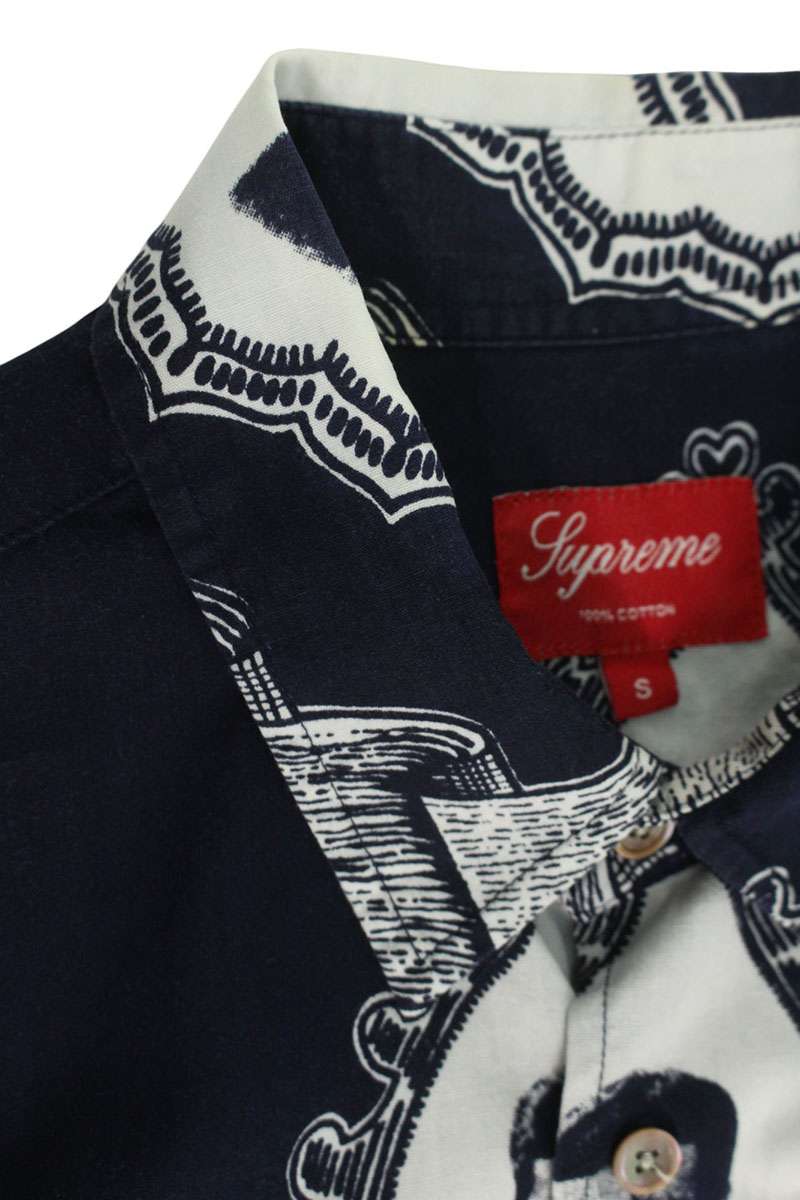 SUPREME Kennedy Shirt Blue Size S