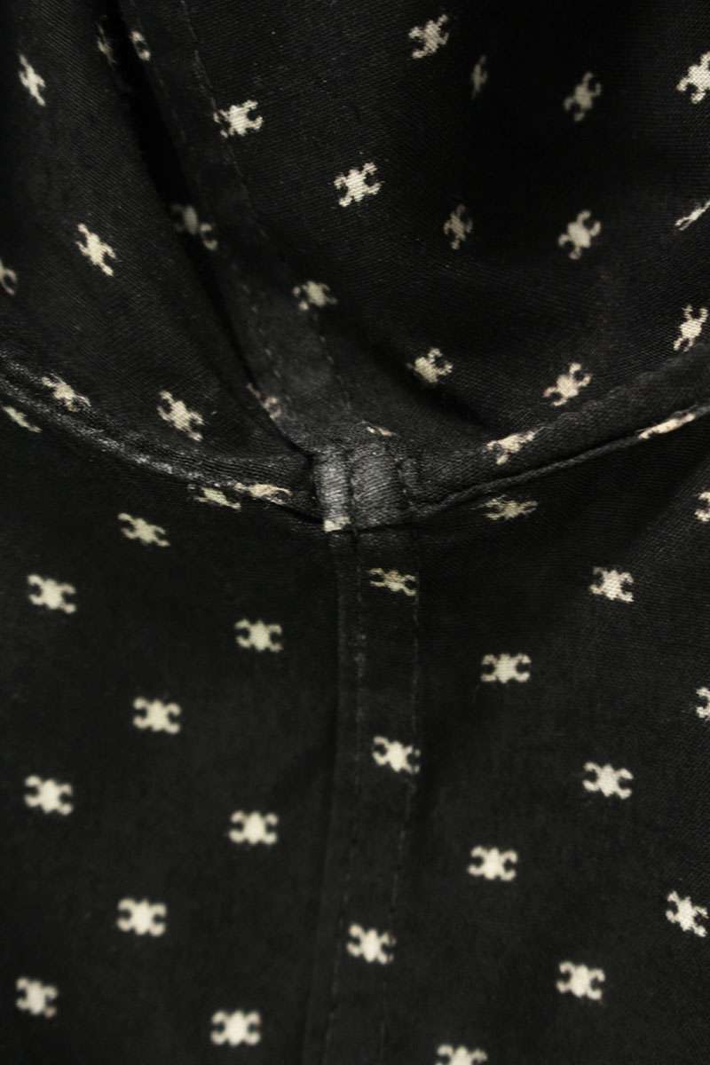 CELINE 24SS Rayon Micro Triomphe Hawaiian SS Shirt Size XS