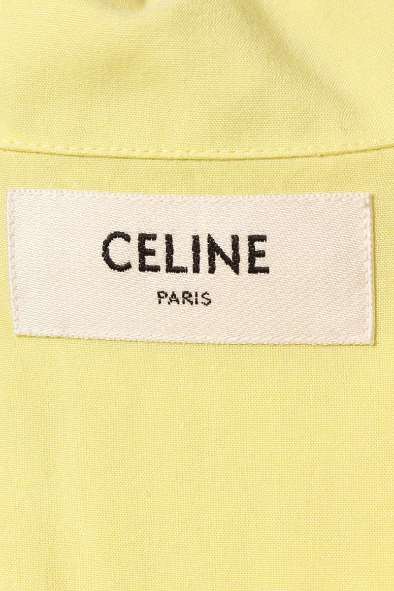 CELINE Logo Embroidered Rayon Loose Bowling Shirt Size XXL