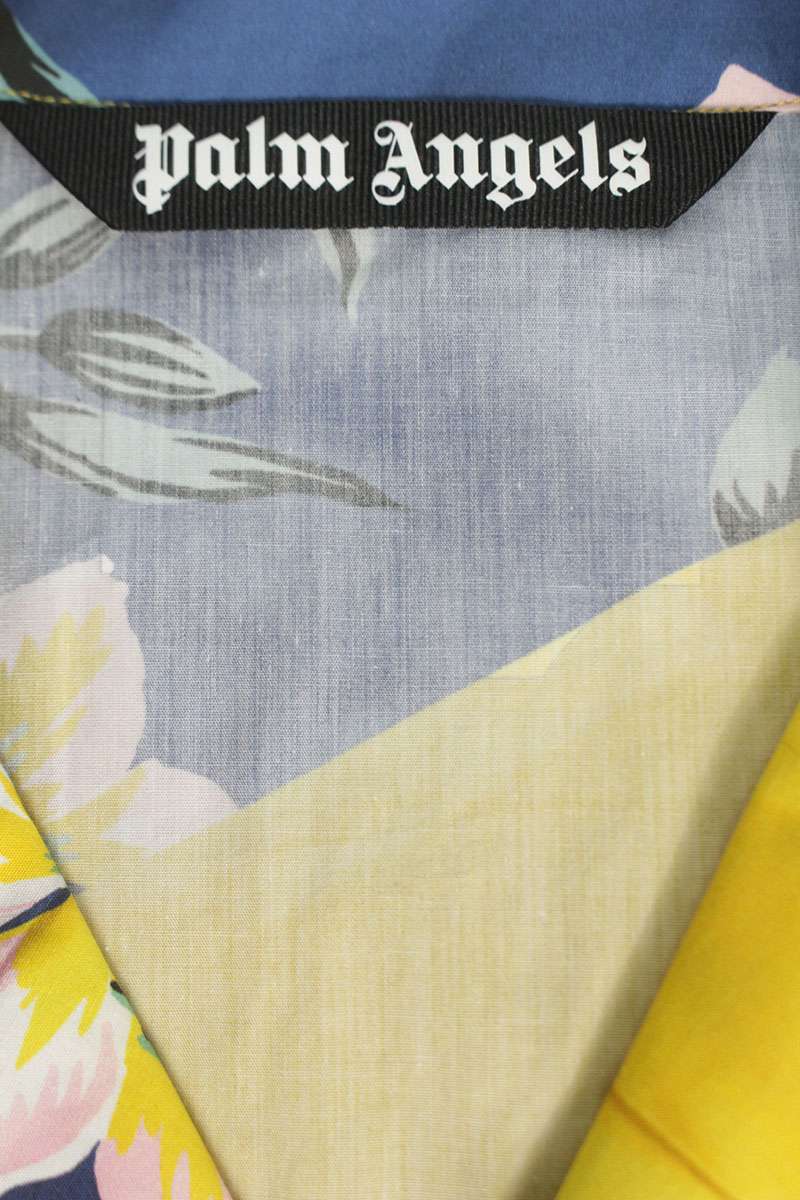 Palm Angels PaxVlbq Hawaiian Mix Shirt Yellow x Blue Size 48
