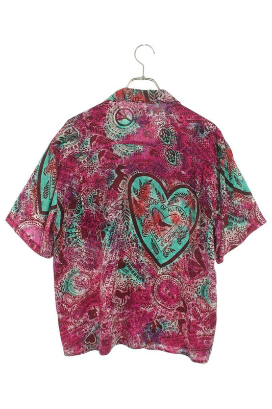 MOSCHINO Rayon All-Over Print S/S Shirt Size S
