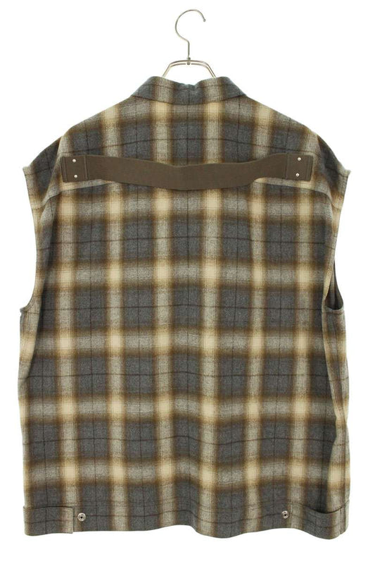 Rick Owens 26SS Sleeveless Jumbo Shirt Brown Size 48