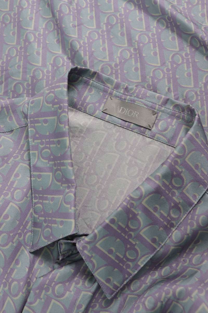 DIOR Oblique All-Over Pattern Silk Shirt Multi Size XXL