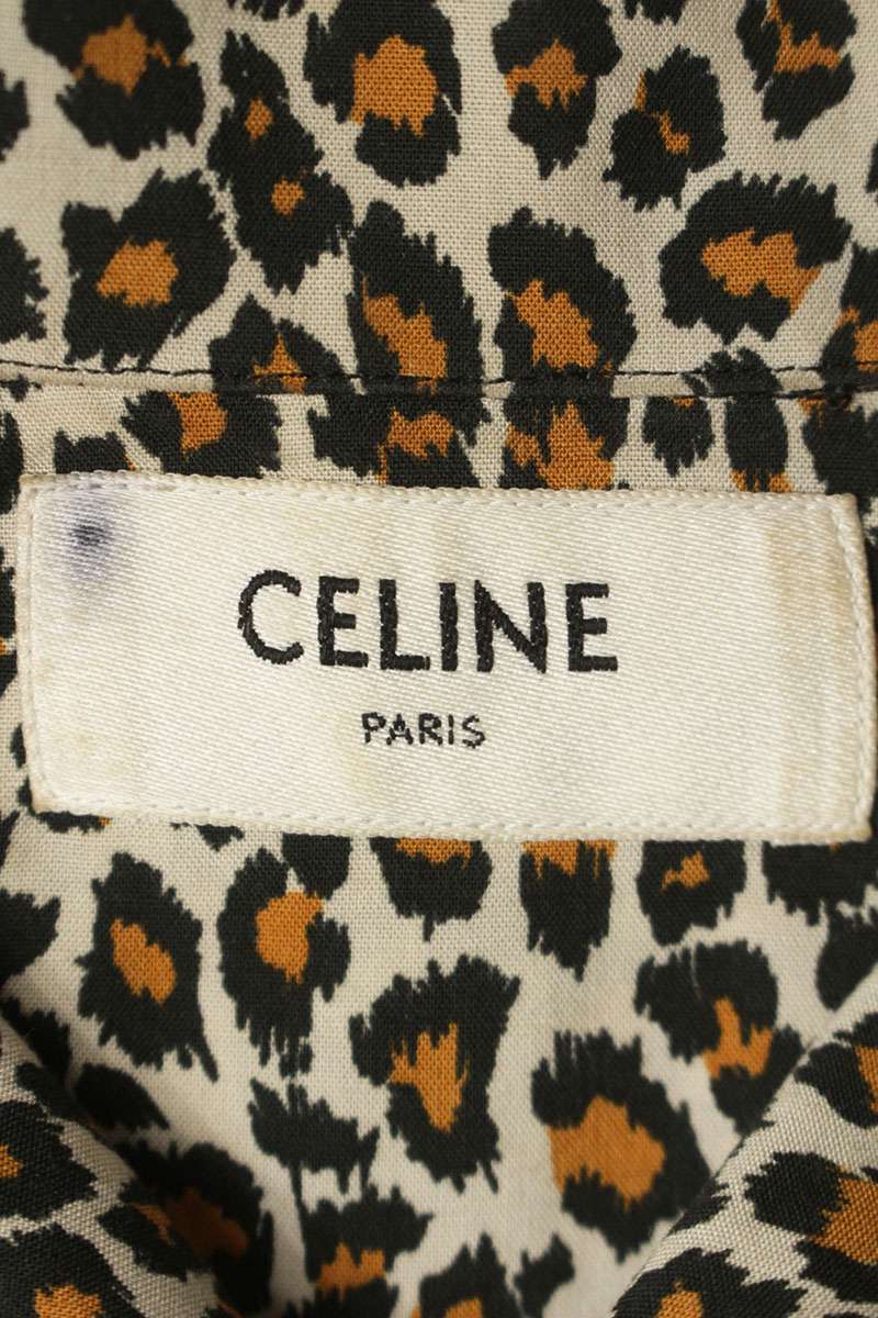CELINE Leopard Short Sleeve Shirt Multi Size XXL