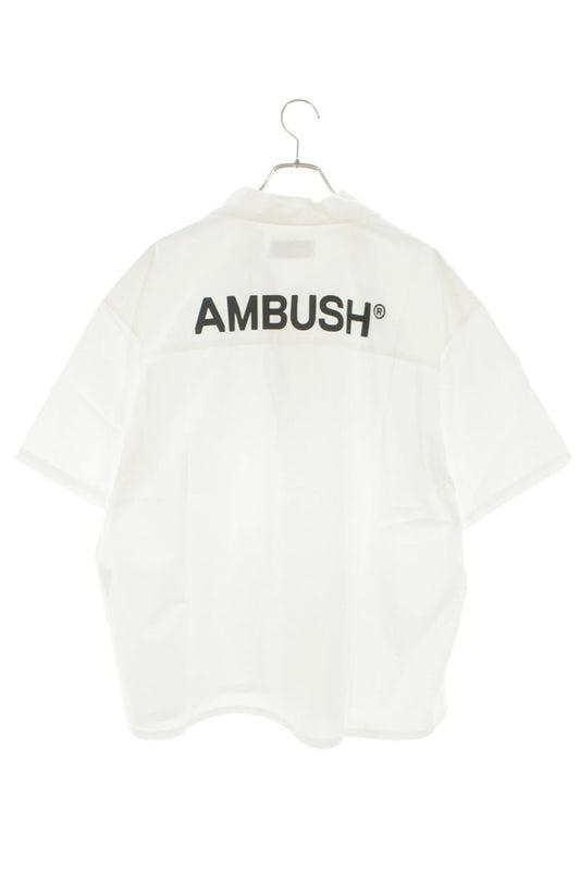 AMBUSH Back Logo Open Collar Cotton Short Sleeve Size S