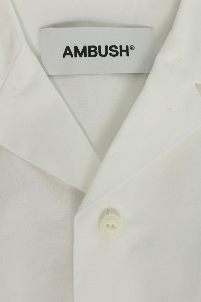 AMBUSH Back Logo Open Collar Cotton Short Sleeve Size S