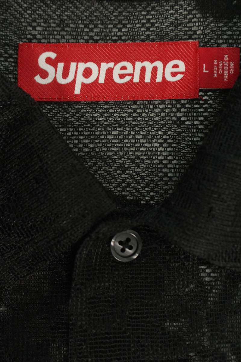 SUPREME 25SS Last Supper Lace SS Shirt Black Size L