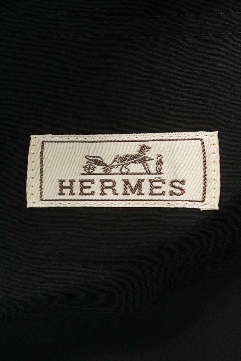 HERMES Black Paper Rayon Short Sleeve Oversized Size XXL