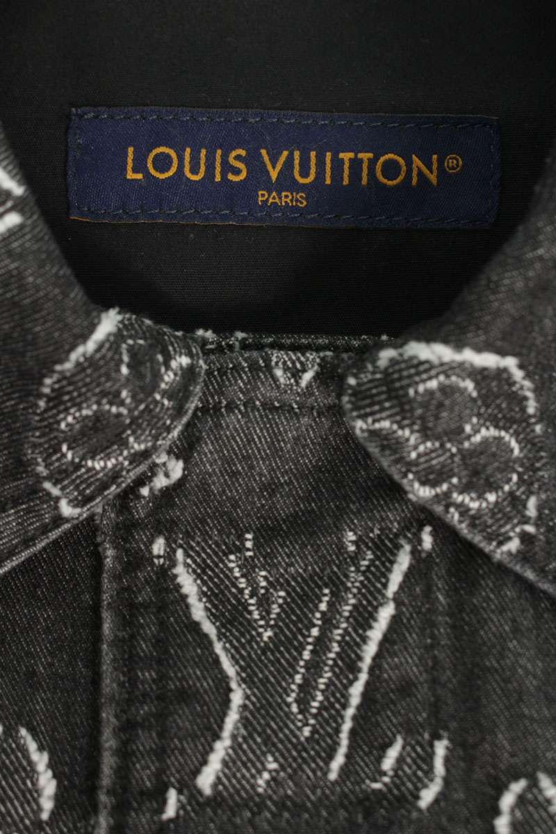 LOUISVUITTON 23AW Monogram Denim S/S Shirt Size M