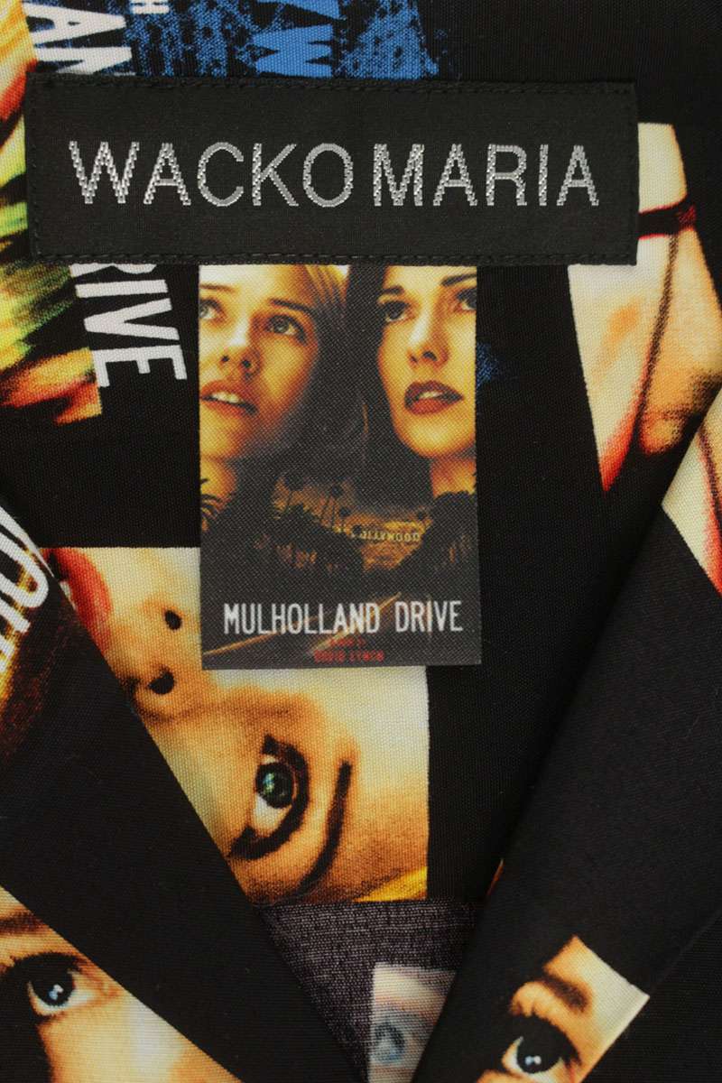 WACKO MARIA MULHOLLAND DRIVE Aloha S/S Shirt Black Size XL
