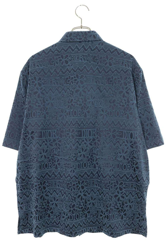 Christian Dior x Stussy Silk Pattern Shirt Size 40