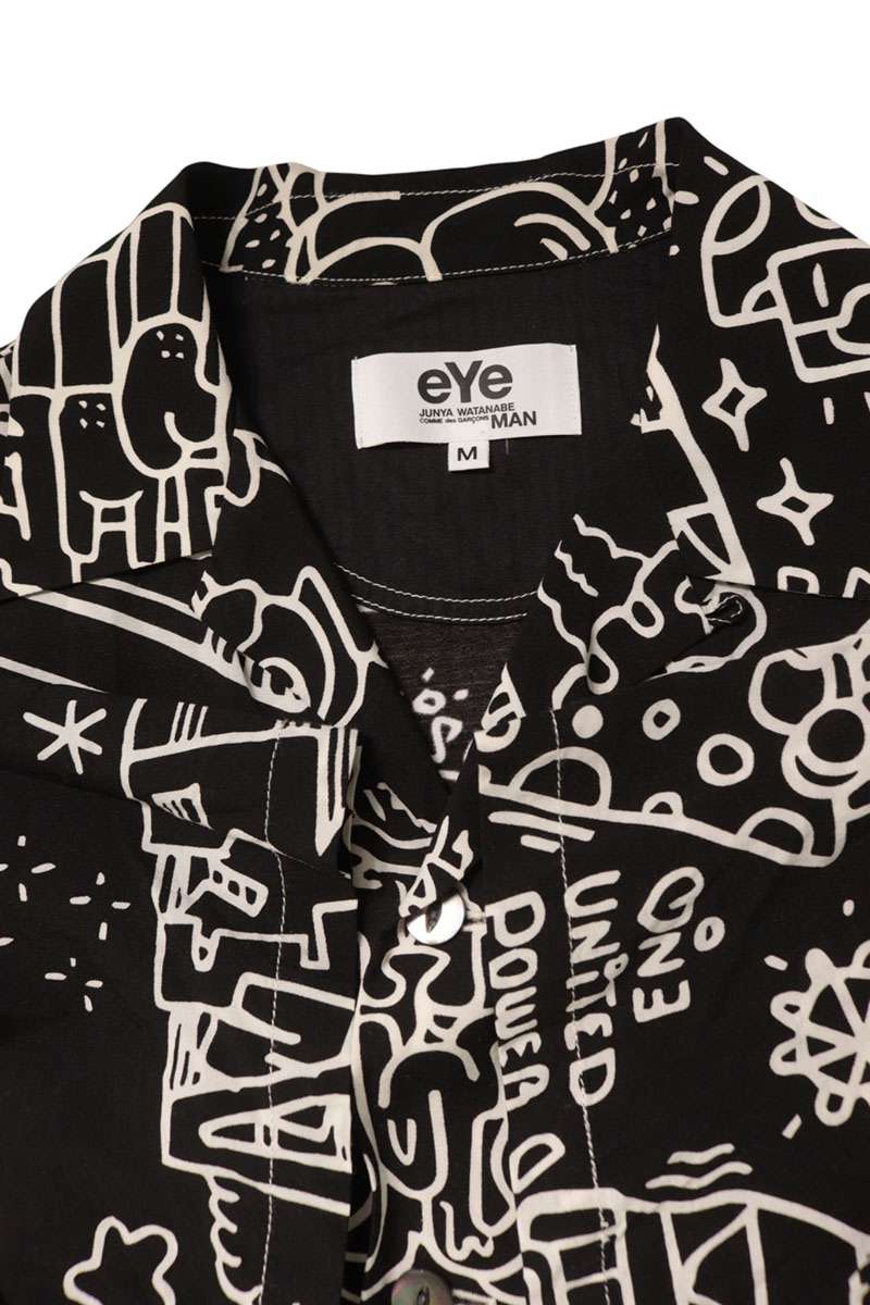 eYe COMME des GARCONS AD2017 Pattern Shirt Size M