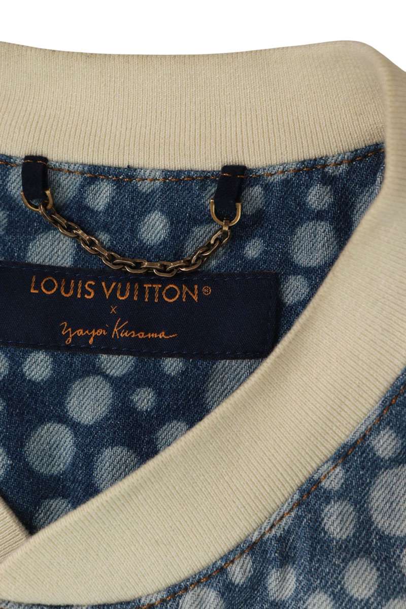 LOUISVUITTON 23AW Kusama Infinity Dot Shirt Blue Size XXL