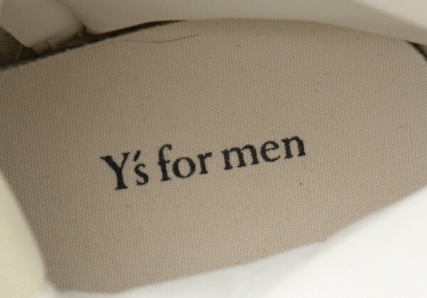 Y's for men White Leather Hi-Top Sneakers Size 24cm