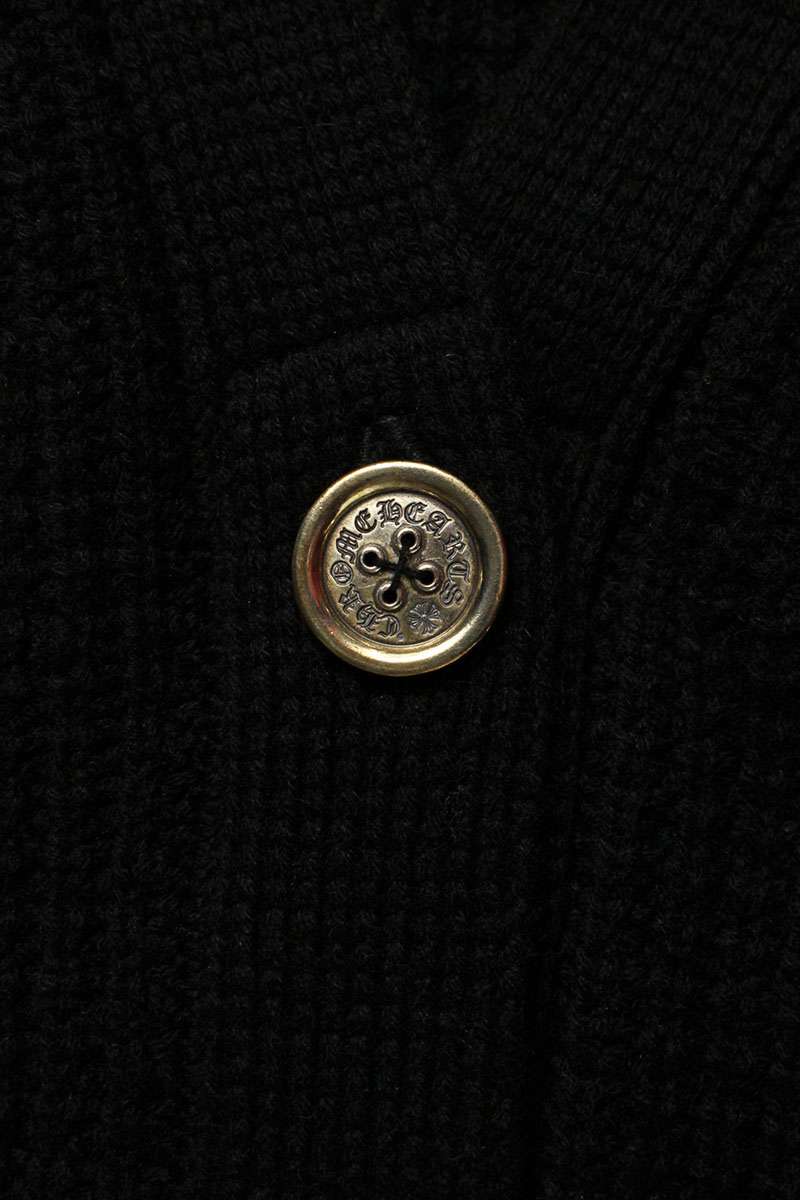 Chrome Hearts HIT & RUN CARDIGAN Cross Patch Cashmere Size M