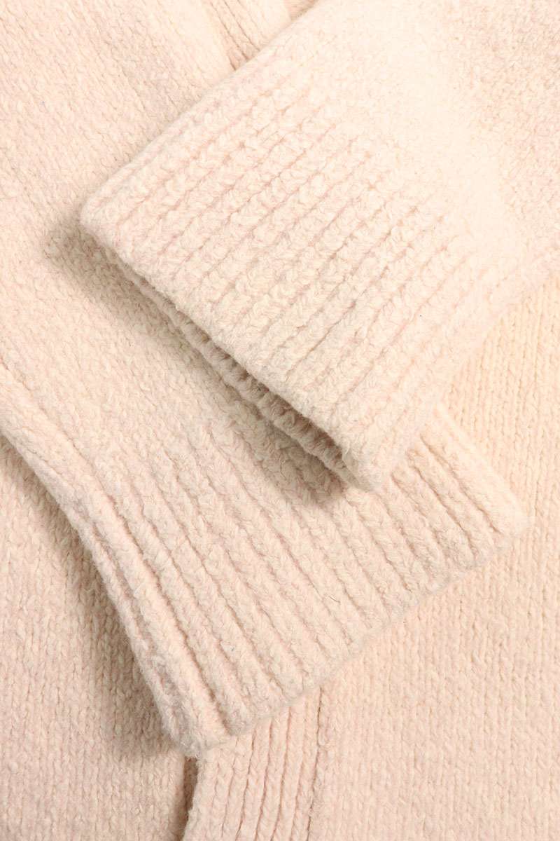 ACNE STUDIOS Pink Oversized Wool Blend Cardigan Size XS