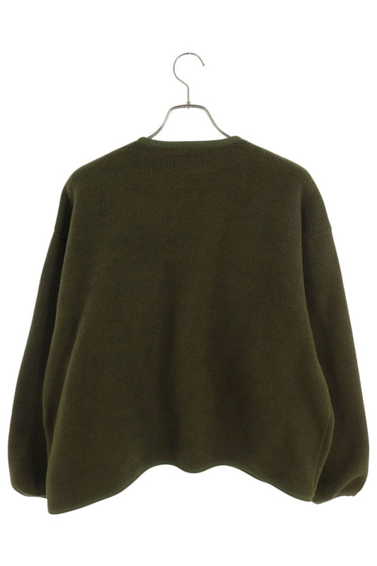 DESCENDANT Green Fleece Cardigan Size S