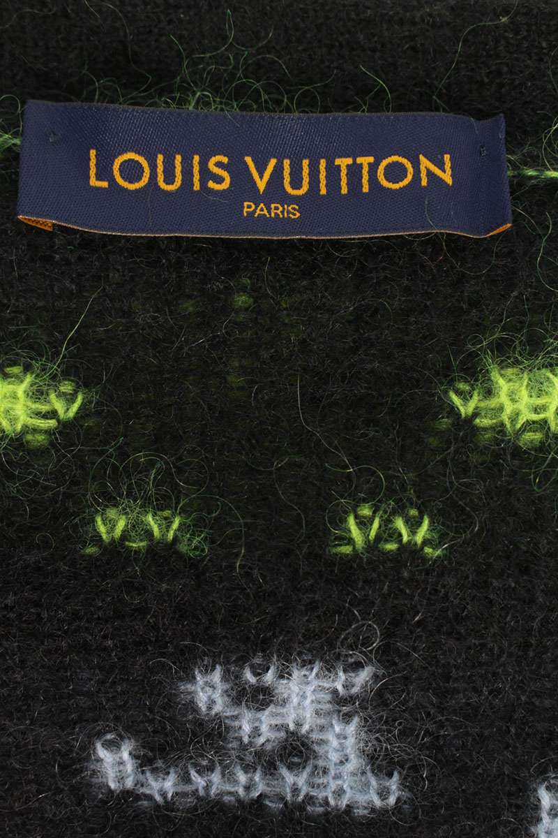 LOUISVUITTON 22AW Monogram Mohair Knit Cardigan Multi Size M