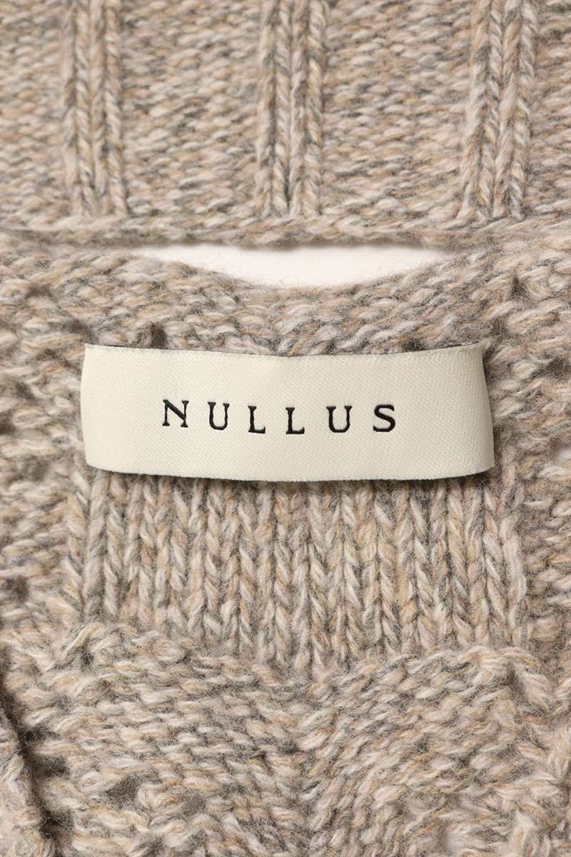 NULLUS Wool Cardigan Gray Size M