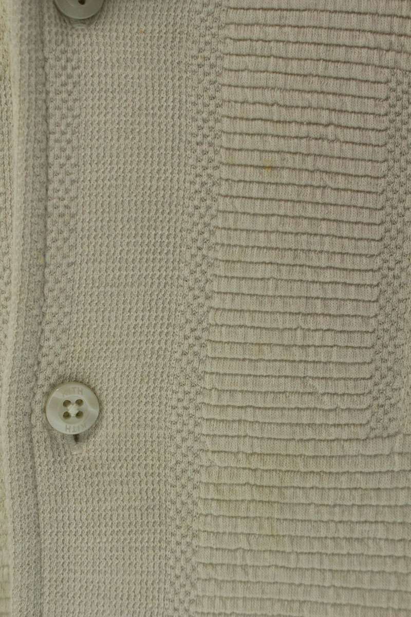 KITH Geometric Cotton Cardigan Off-White Size S