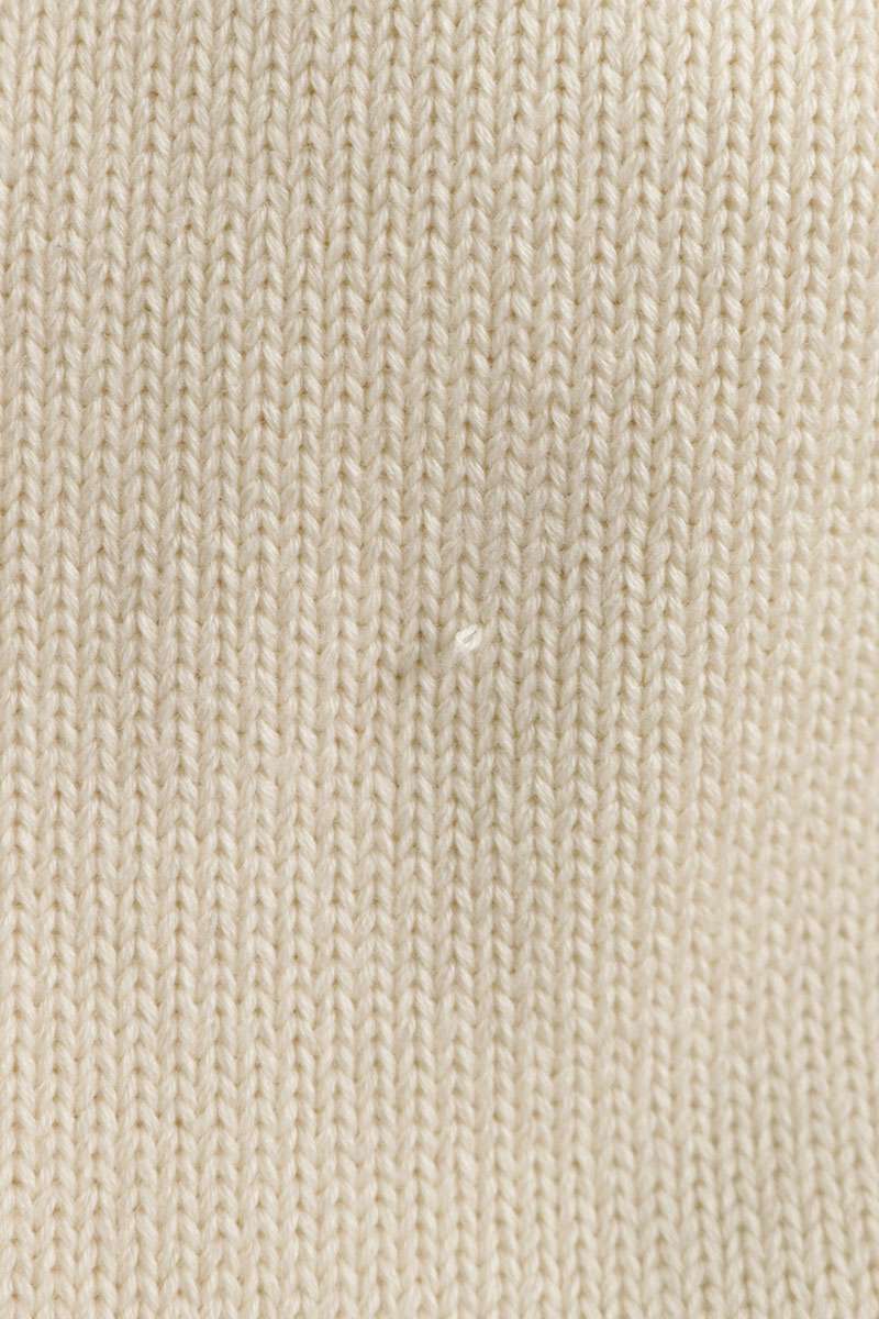 AMI Alexandre Mattiussi Logo Cardigan Off-White Size S