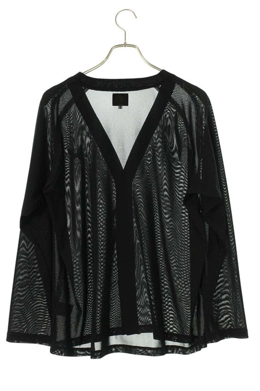Needles Poly Mesh V-Neck Summer Cardigan Black Size S