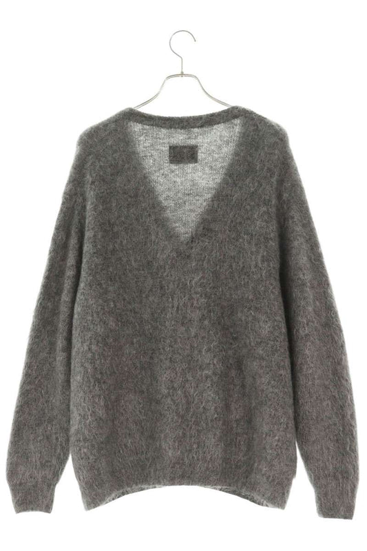 stein Mohair Blend V-Neck Cardigan Gray Size M