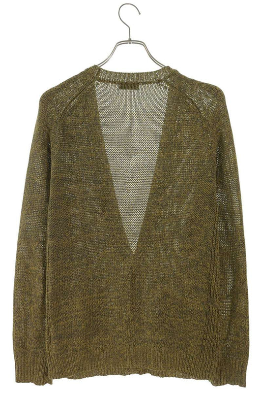 DRIES VAN NOTEN Linen Acetate Cardigan Yellow Size M