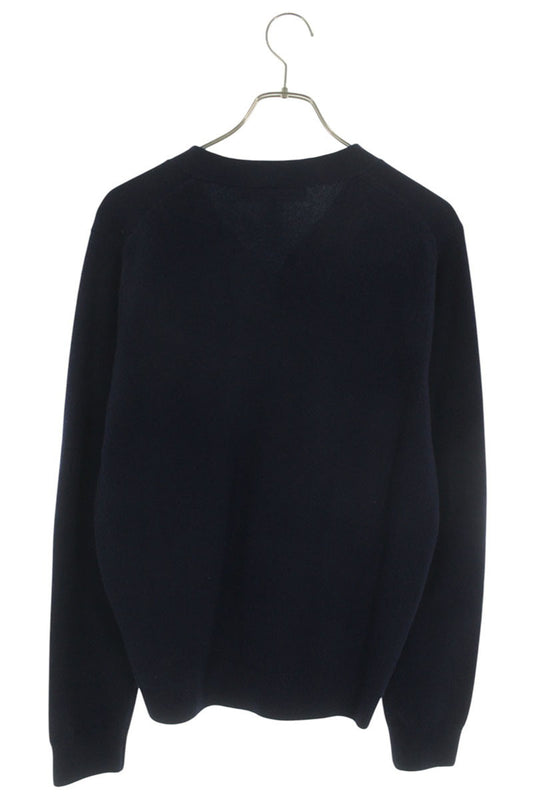 COMME des GARCONS SHIRT Navy Wool Knit Cardigan Size S