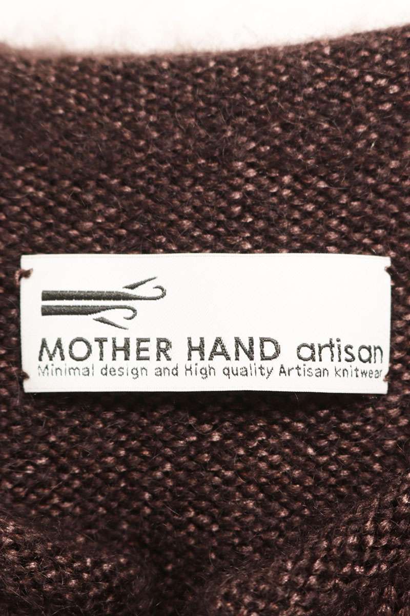 MOTHER HAND artisan Silk Mohair Cardigan Brown Size 6
