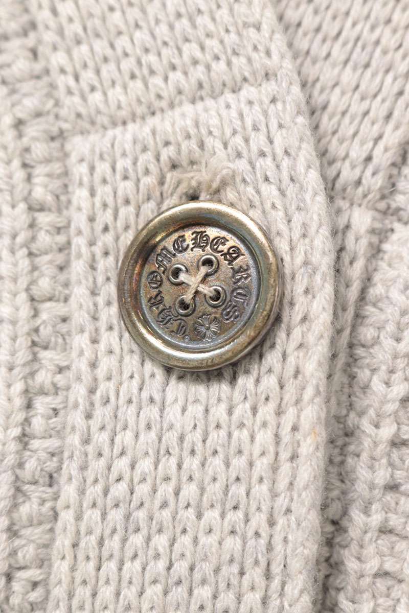 Chrome Hearts HIT & RUN Cross Patch Cashmere Cardigan Size S