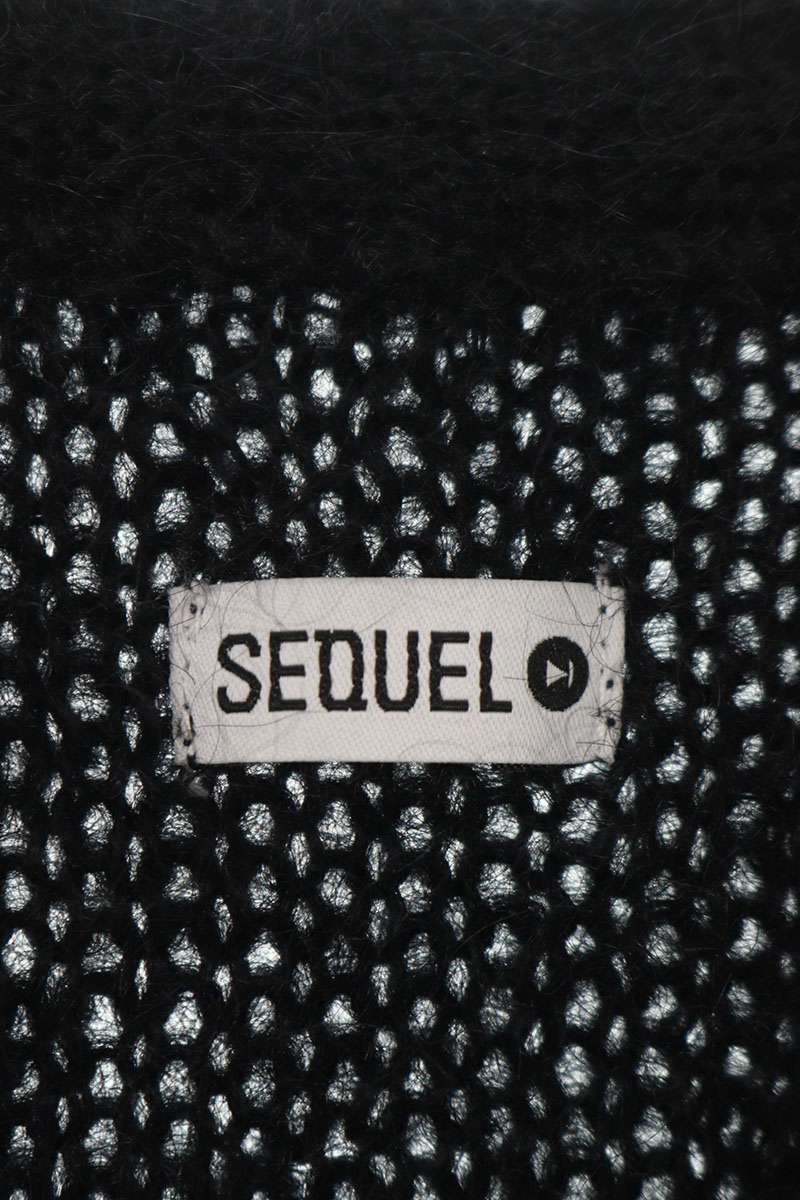 SEQUEL 25AW Mohair Knit Cardigan Black Size L