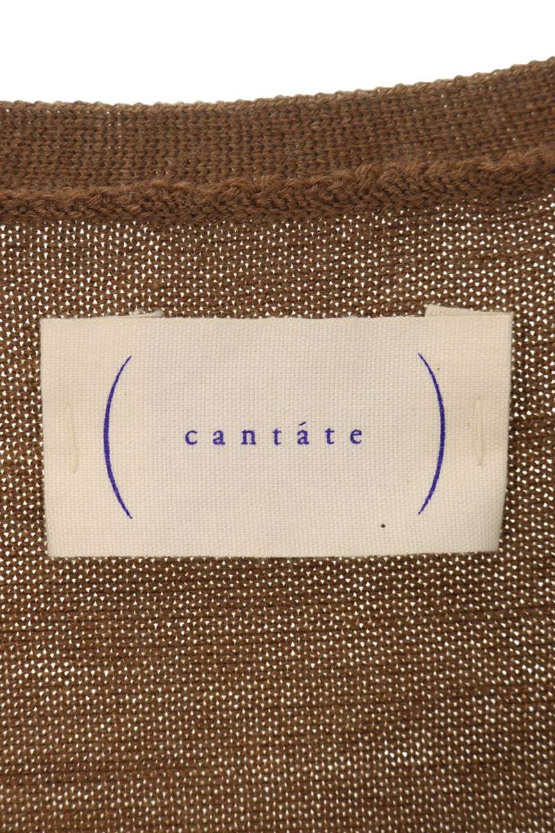 cantate 17AW Wool Cardigan Brown Size 48