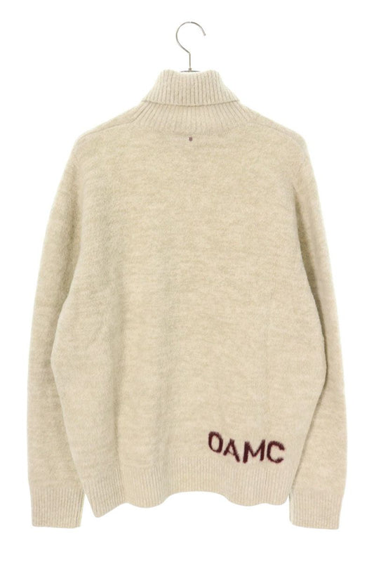 OAMC Back Logo Turtleneck Wool Knit Gray Size L