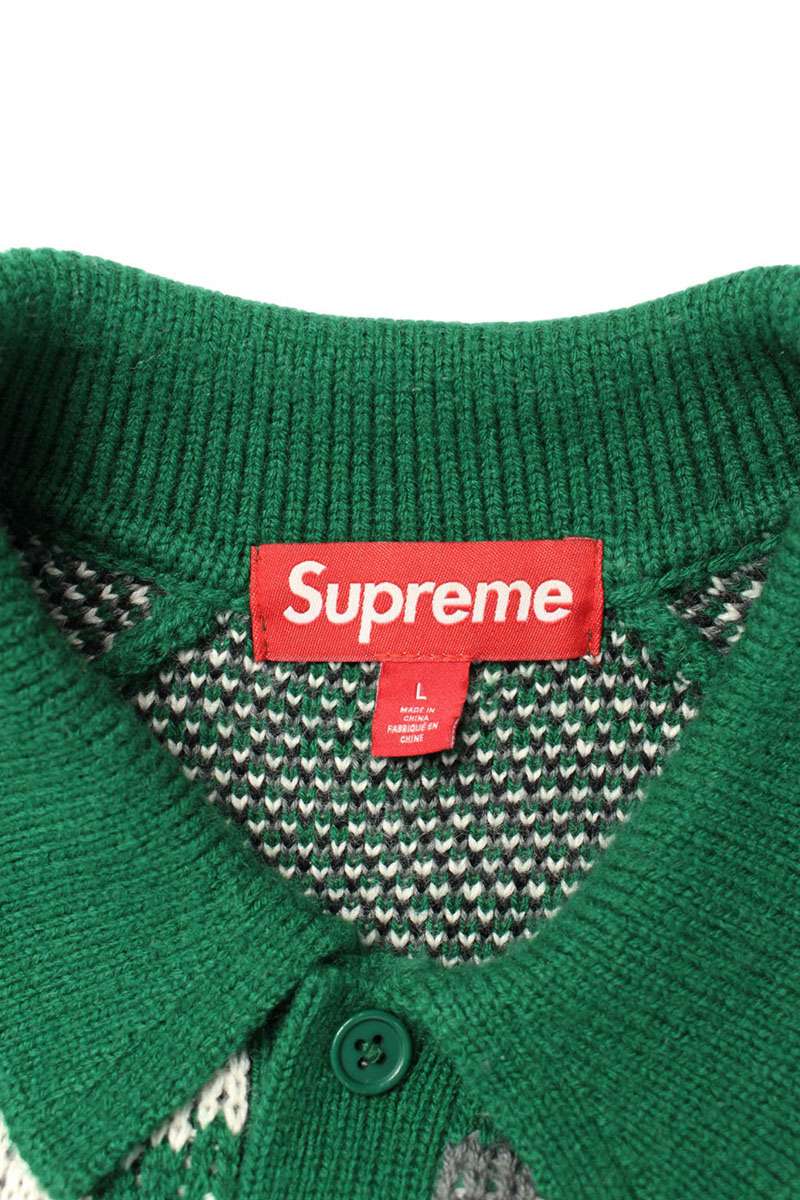 SUPREME 25AW Small Box Polo Sweater Multi Size L