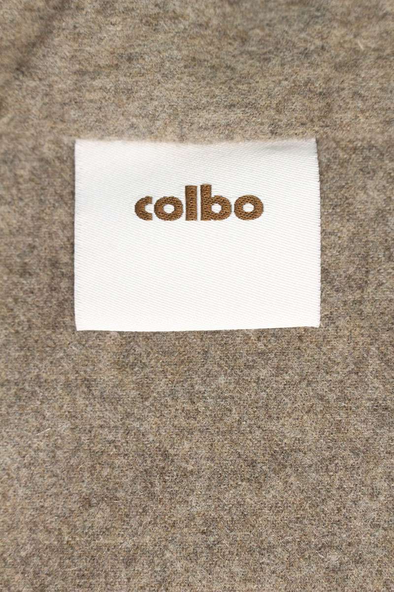 CORBO Half-Zip Cashmere Blend Knit Brown Size S