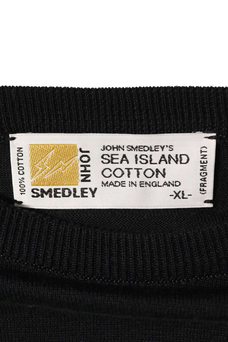 JOHNSMEDLEY x SEQUEL Logo Embroidered Knit Black Size XL