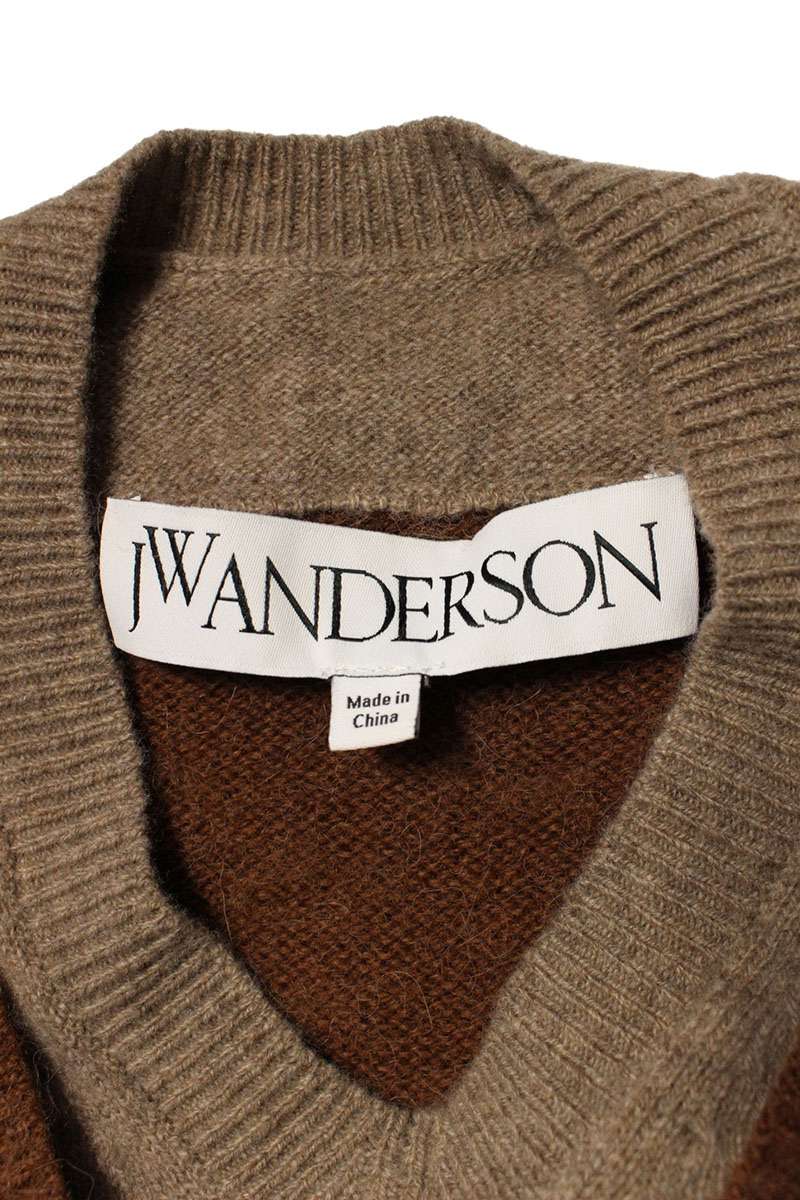 JW Anderson Knit Sweater Brown Size XL