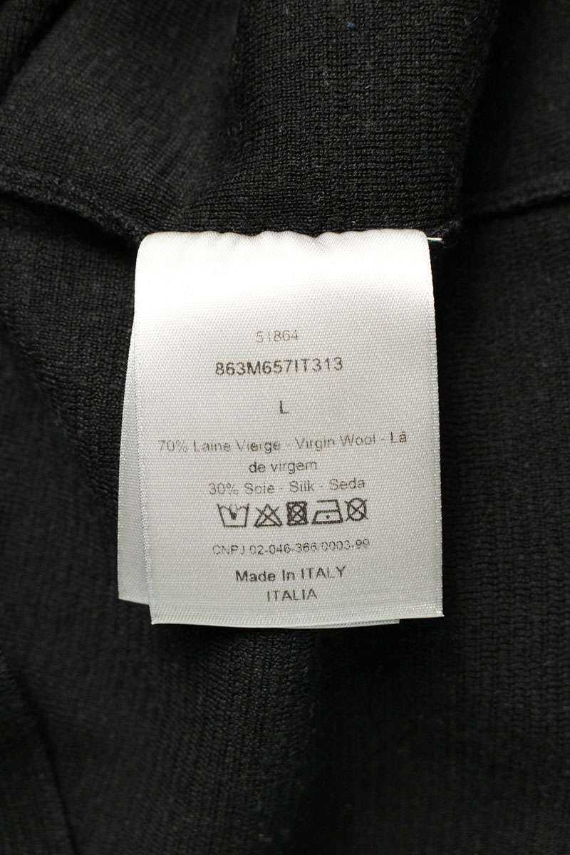 Dior HOMME 18SS Atelier Logo Wool Silk Crewneck Knit Size L