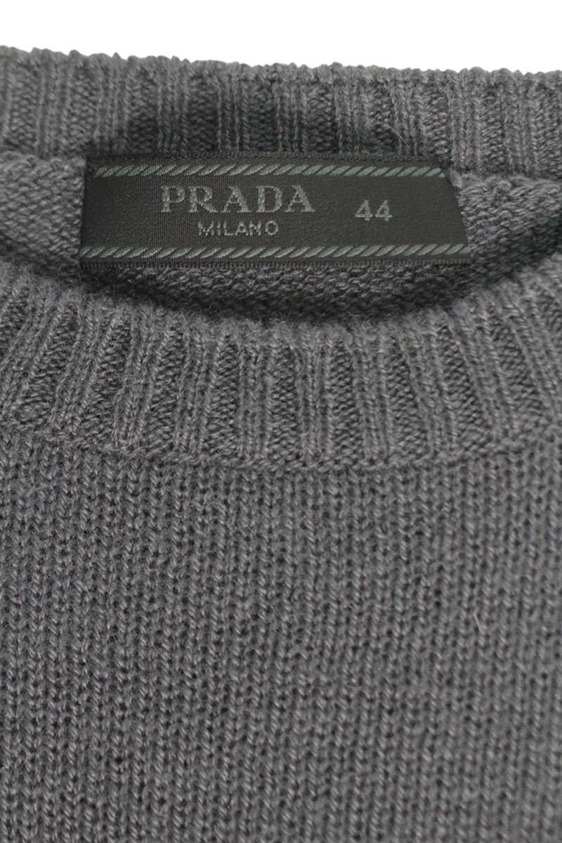 Prada Gray Cashmere Crewneck Knit Size S