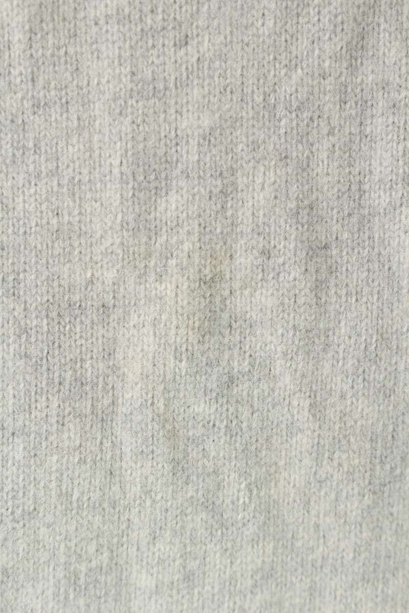 STONEISLAND Gray Wool Nylon Sleeve Patch Knit Size M