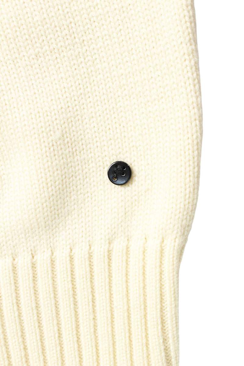 Fendi Logo Crewneck Knit Sweater White x Black Size 54